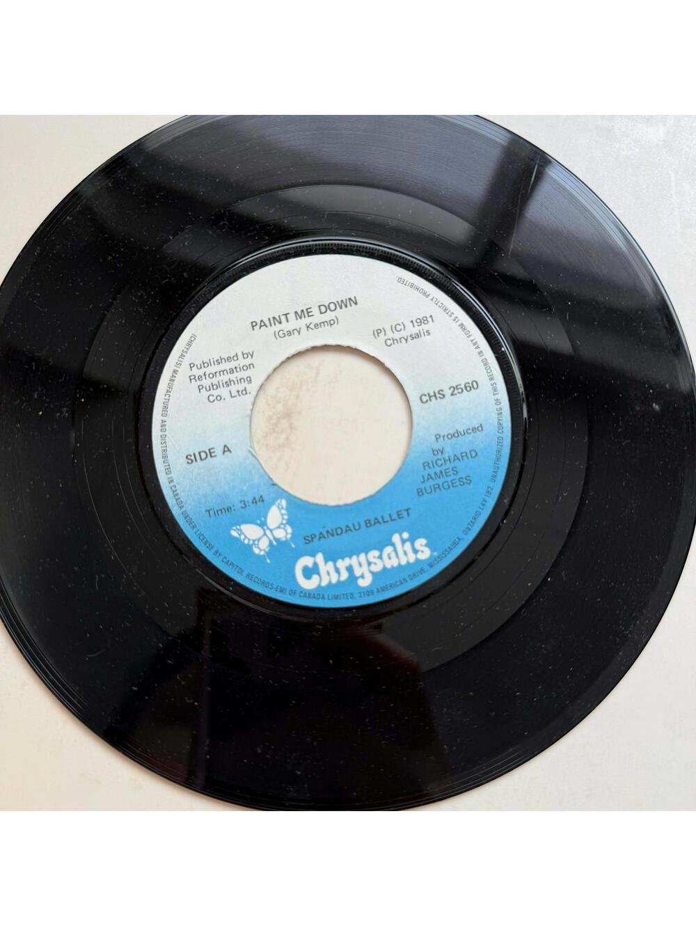 Spandau Ballet - Man with Guitar/Paint me Down 45rpm VG+ R32